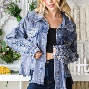Oli & Hali Distressed Denim Jacket
